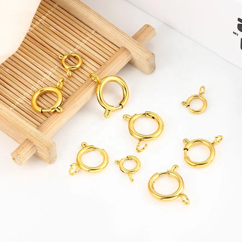 Wholesale  Color Preserving Stainless Steel Clasp Eight character Clasp Necklace Bracelet For DIY Jewelry Accessories