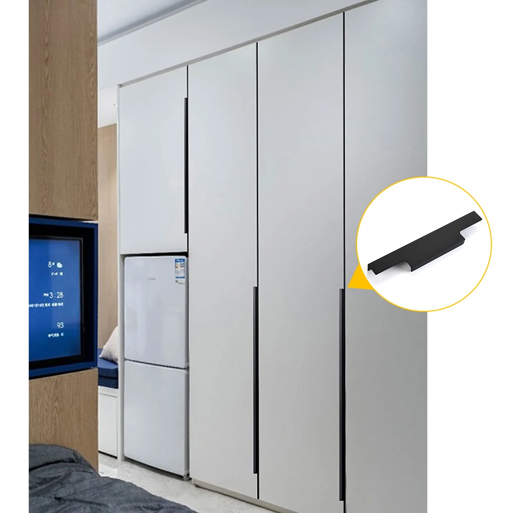 New Design Furniture Handle Gold Black Combination Single Hole Knob European Cabinet Wardrobe Door Handle