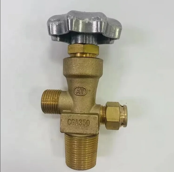 Cheap Price Oxygen Cylinder Valve Working Pressure 2175psi CGA350 CGA540 Brass Valve