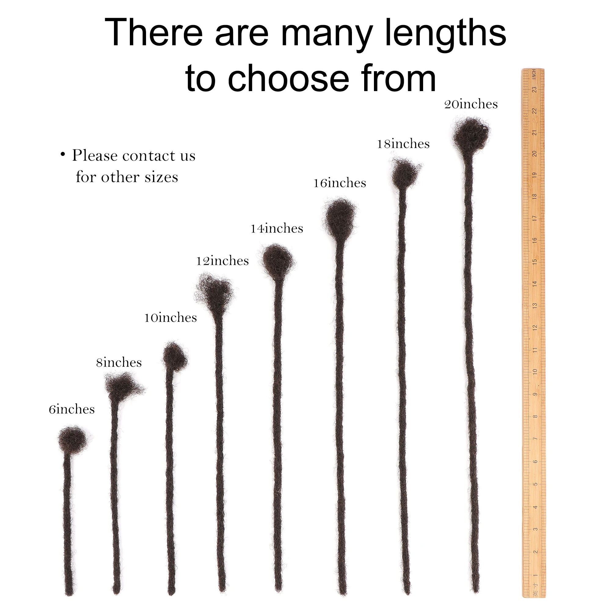 Vast dreads rastas human loc extensions soft locs dread lock hair extension artificial dreadlocks for men