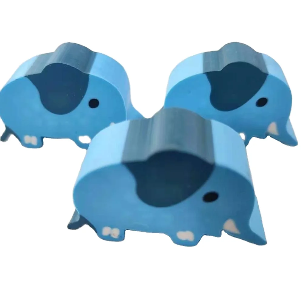 Creative and lovely 2D  animal shaped TPR environmental eraser customization