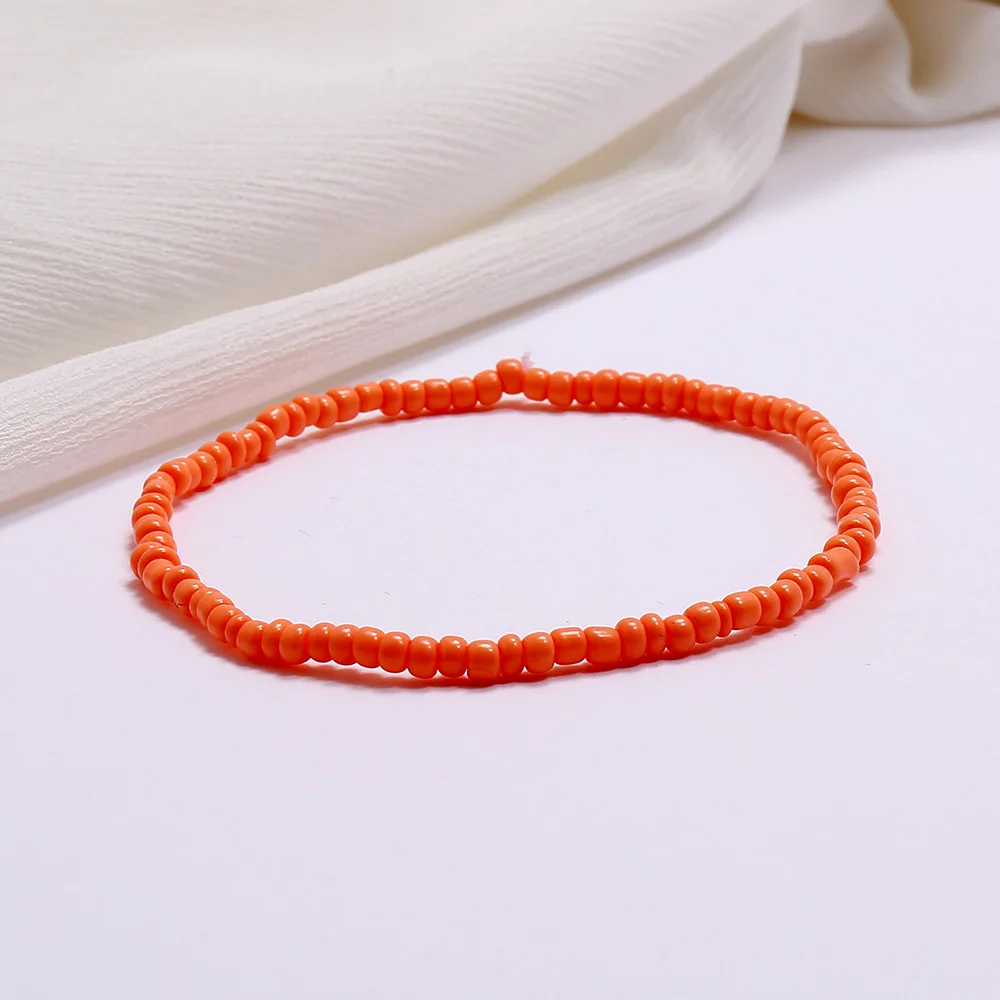 Hand Made Summer Jewelry Thin String Bracelet Anklet Colorful Choose Color Minimalist Beach Friendship Bracelet For Women