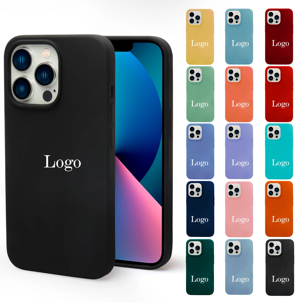 Real Liquid Silicone Magnetic Phone Case For Iphone12 13/pro/pro Max For Magsafe Silicone Protective Case  With Animation