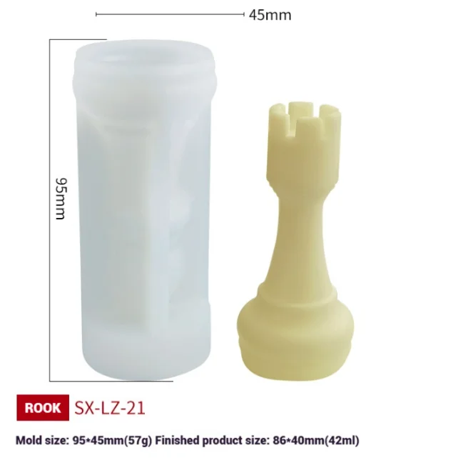 Wholesale Large Chess Silicone Mold Creative DIY Candle Making Mould Food-grade Materials 3D Handmade Soap Molds