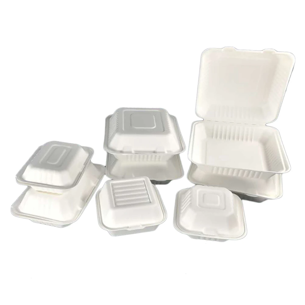 Biodegradable takeaway wholesale paper take out to go food containers box disposable