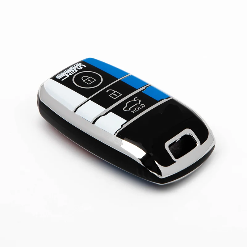 TPU Luxury Smart Key Fob Cover Case for KIA Ed Explorer 3-Button Remote Key Holder Skin Glove Car Accessories