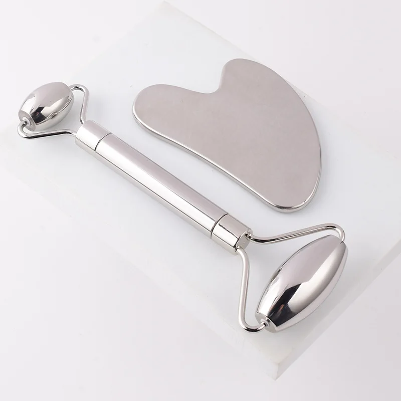 Hot Selling OEM High Quality Private Label Gua Sha Set Jade Roller for Face Skin Facial Care Natual Rose Quartz Customized Logo