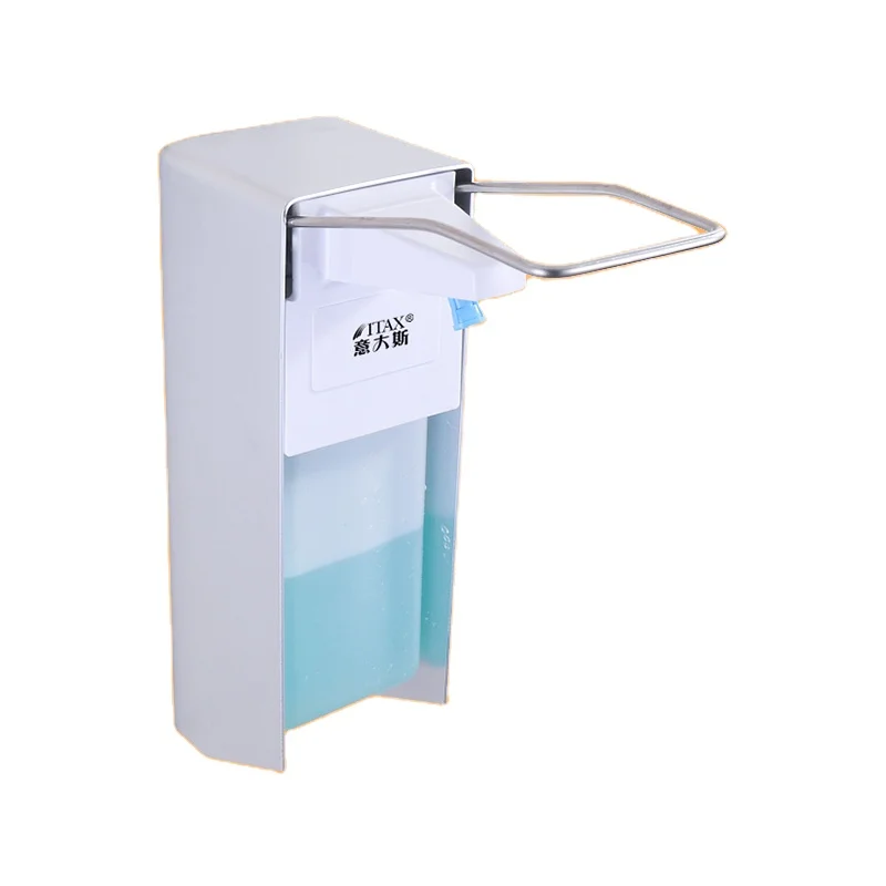Manufacture Hot Sell Elbow Liquid Sanitizer Dispenser Hospital Used Elbow Soap Dispenser Metal