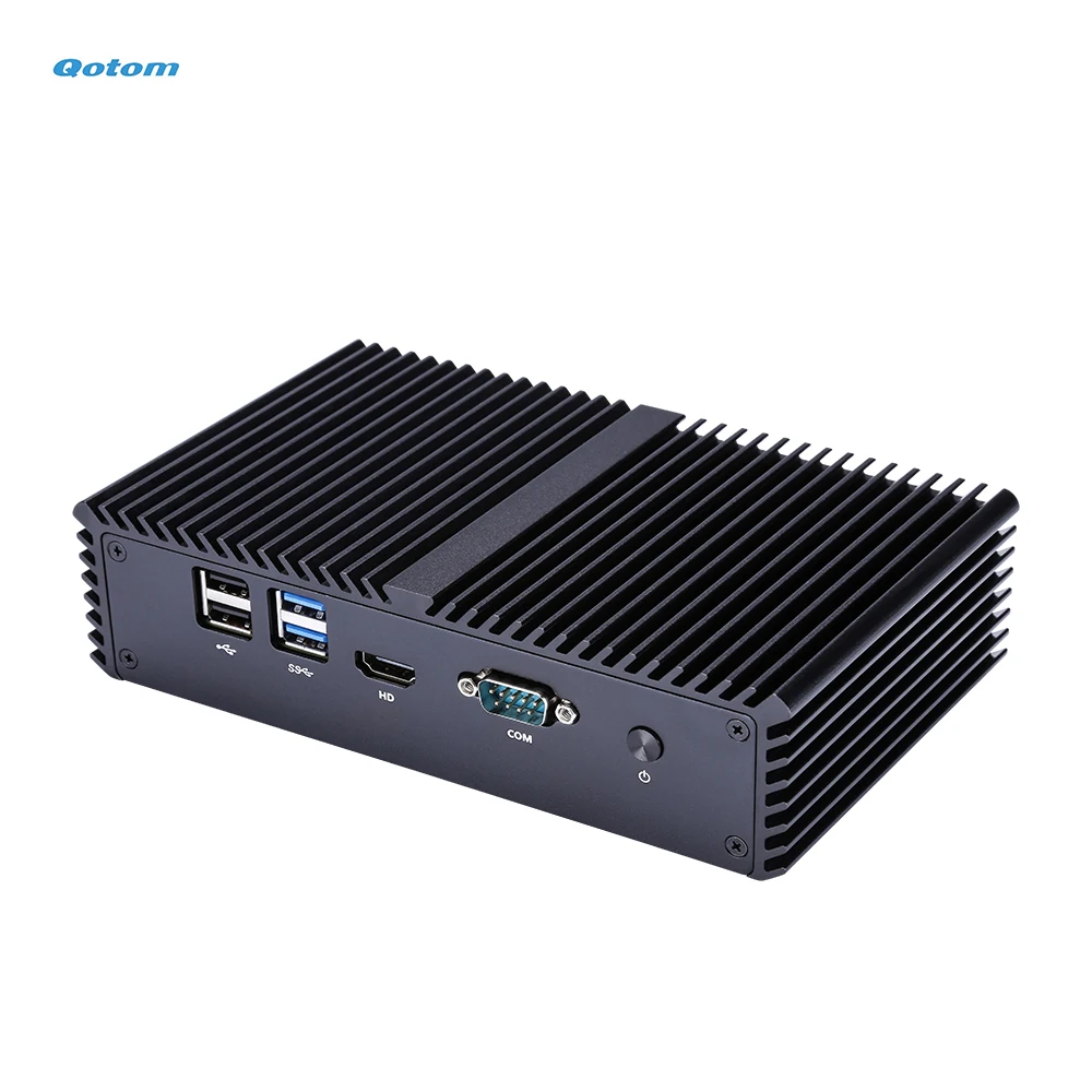  Qotom настольный мини ПК Intel Core i5-5200U бортовой процессор 4x Gigabit LAN RS-232 офис фабрики усовершенствованного маршрутизатора