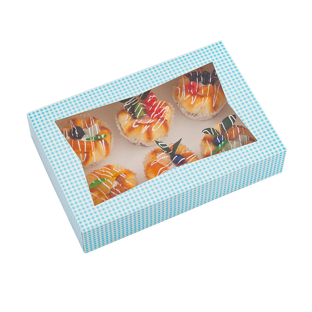 Wholesale Custom Logo Party Wedding Gift Cookie Paper Boxes Cake Kraft Pizza Takeaway Food Packaging Cake Box With Window