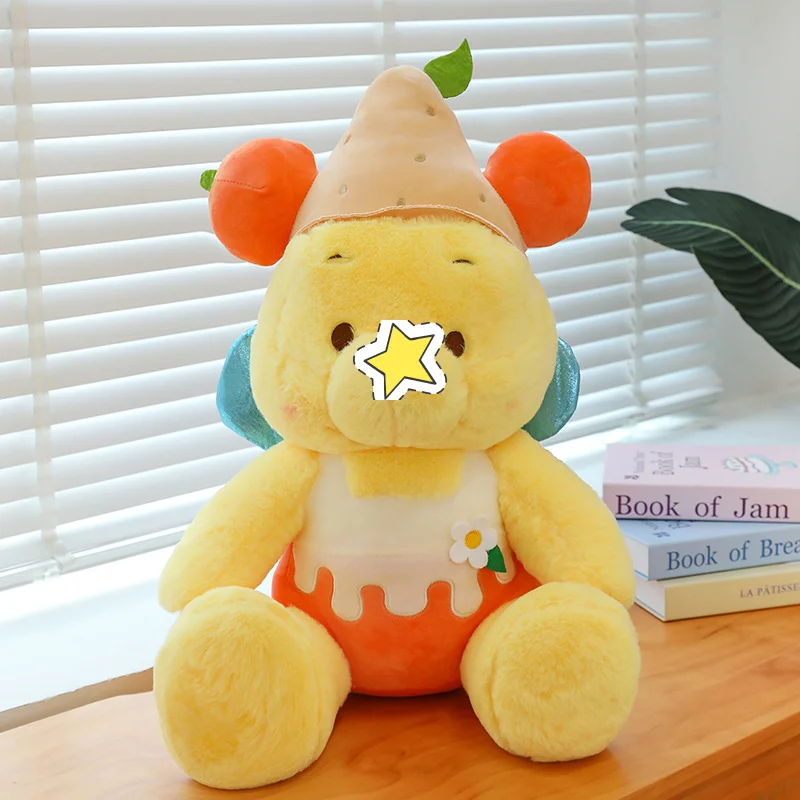 New Lemon Winnied Bear High-End Plush Toy Doll Animal Toys Anime Cartoon Small Plush Gift Plush Toy Doll Gift For Children