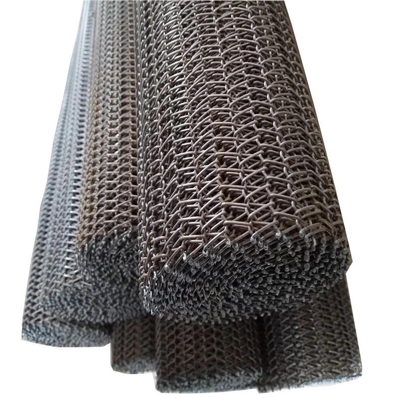 high temperature resistance Stainless steel furnace wire mesh chain spiral conveyor belt with roller chain anti corrosion