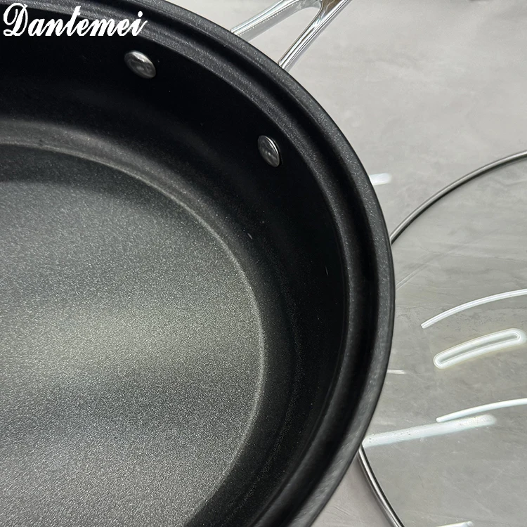 Best Quality Factory Direct Sale Kitchenware Nonstick Stainless Steel Cooking Pots and Pans Cookware Set