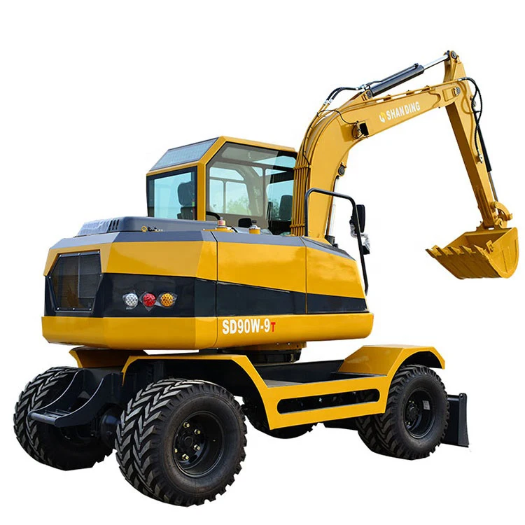  Лучшая цена колесный мини-экскаватор SD90w для