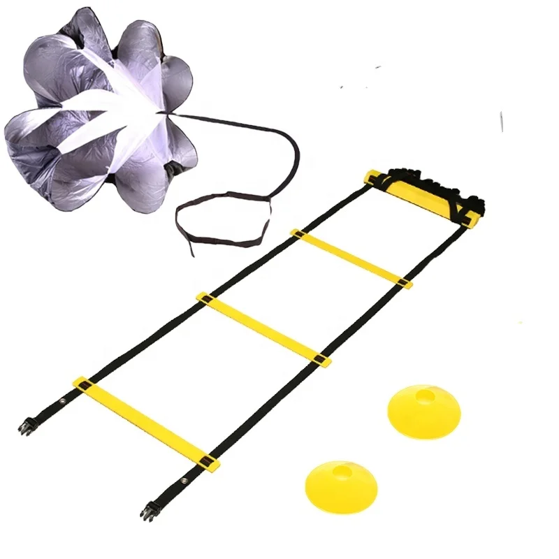 19 футов регулируемая скорость подвижная лестница тренировочные упражнения подвижная лестница и скоростные конусы Тренировочный Набор