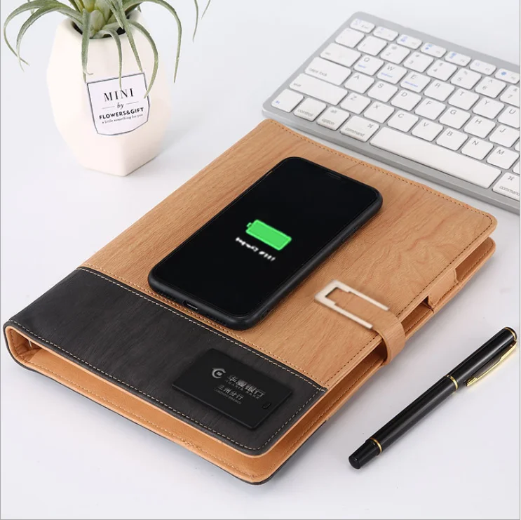 Смарт-Ноутбук Power Bank Беспроводное зарядное устройство изготовленный на заказ бренд светодиодное освещение логотип Usb памяти