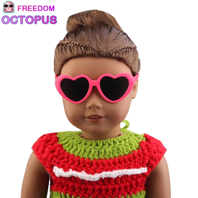 Fashion 18 inch doll accessories sunglasses for dolls and pet 18-inch doll sunglasses