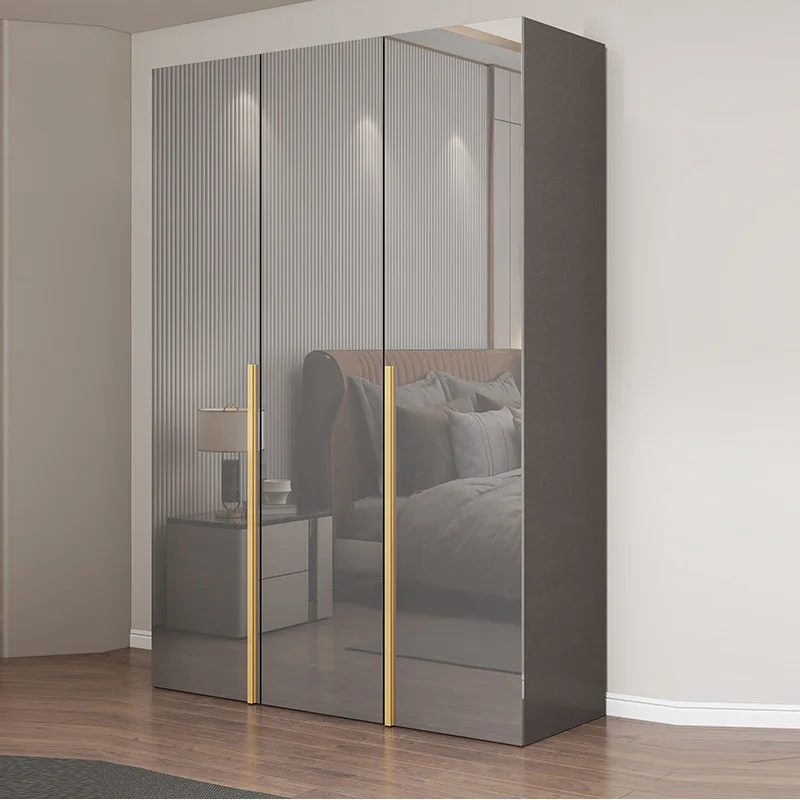 Foshan Melamine Open Clothes Luxury Furniture 2 Door Small Designs Cupboards For Bedroom Wardrobe