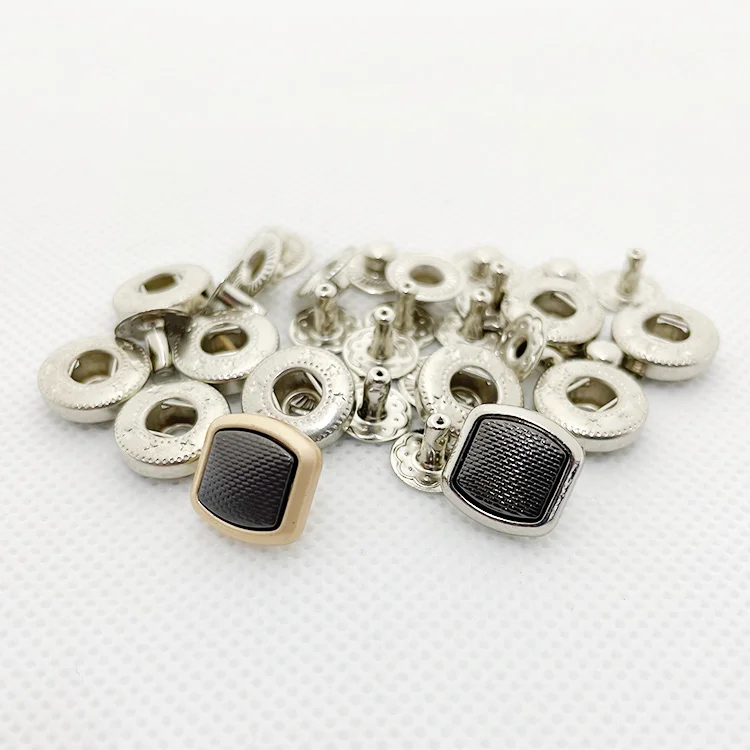 Customize Design Fancy Black Buttons for Suits Custom Printed Metal Snap Button