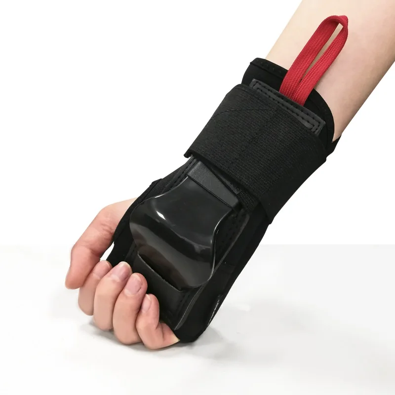 Two Sides PE Hard Shell Wrist Guards Hand Back Palm Support Inline Skates Skateboard Ski Protective Gear