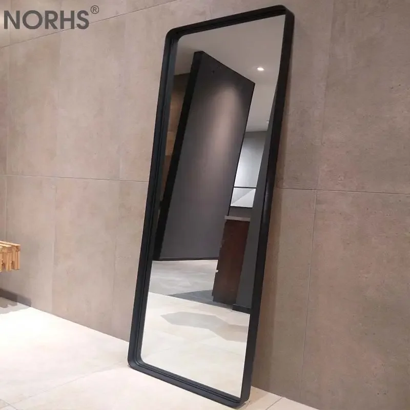 Black/White Frame Color Full Length Standing Floor Wall Mirror Beauty Home Decorative Dressing Aluminum Frame Mirrors