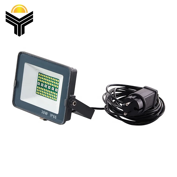 Yunduo Solar Led Rgb Flood Light 300w 600w Garden Led Floodlight Outdoor with Remote Controller