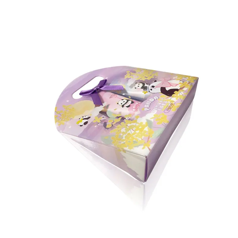 Recyclable PET Clear Plastic Packaging Box with Anti-Crease Printing Design Hanging Hook for Cosmetics With Clear View Window