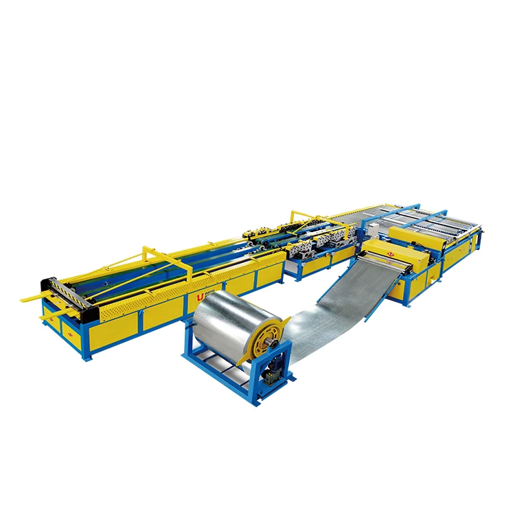 Air ventilation square/rectangular hvac duct U shape forming production line machine