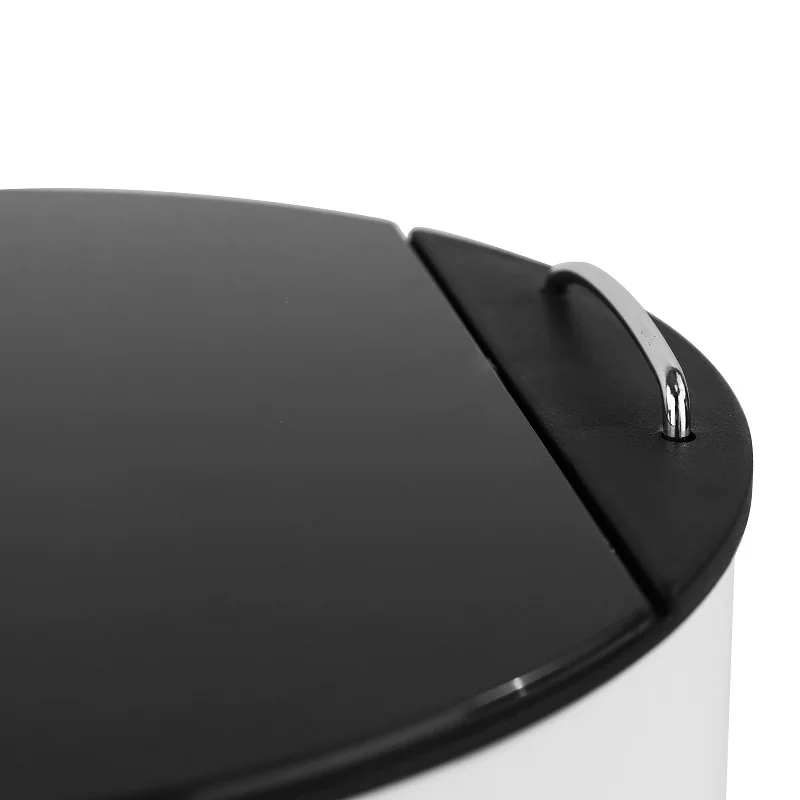 Stainless steel trash bin ABS thin cover soft closing pedal bin dustbin bathroom kitchen use Durable