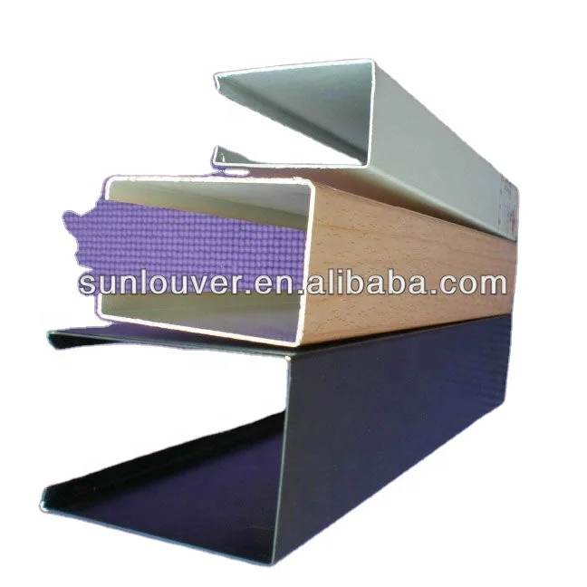 metal aluminum baffle ceiling tile, false ceiling, suspended ceiling