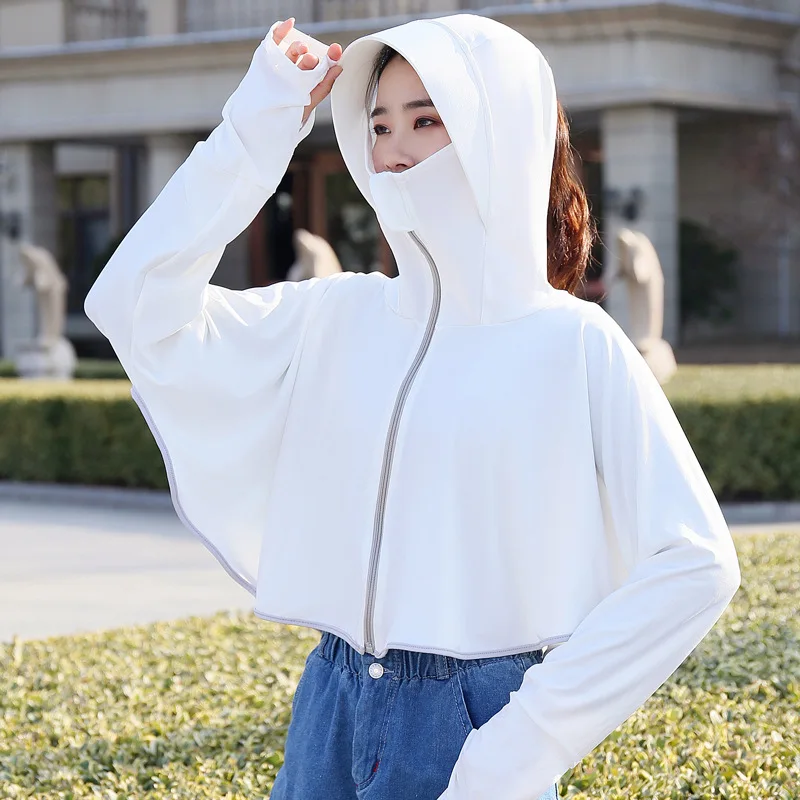 Summer UPF 50+ Women Jacket Long Sleeve Sun Protection Hoodie Outdoor Activities Cool Sun Protection Clothing for women