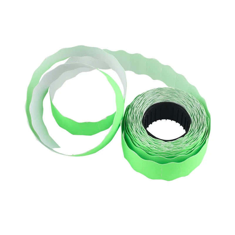 Top sale adhesive labels 22x12 mm Wavy Price Label for MX5500 Price Labeller