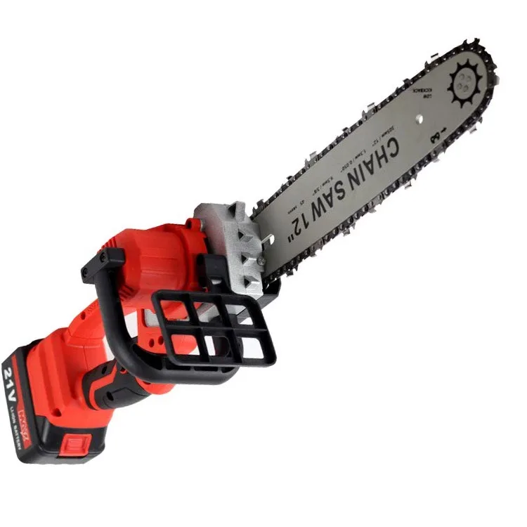 hot sale 12inch 21V Hand Battery Chain Saw Rechargeable Lithium Chainsaw