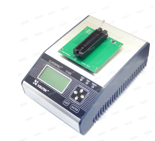 Original New XELTEK SUPERPRO 6100 6100N Programmer +45 adapters IC Chip Device Programmer latest version with EDID Cable