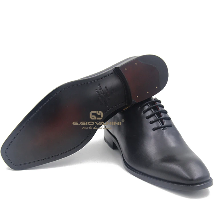 Goodyear Handmade Leather Shoes British Business Formal Wear Leather Sole  Bridegroom Laces up Wedding Shoes Oxford Shoes