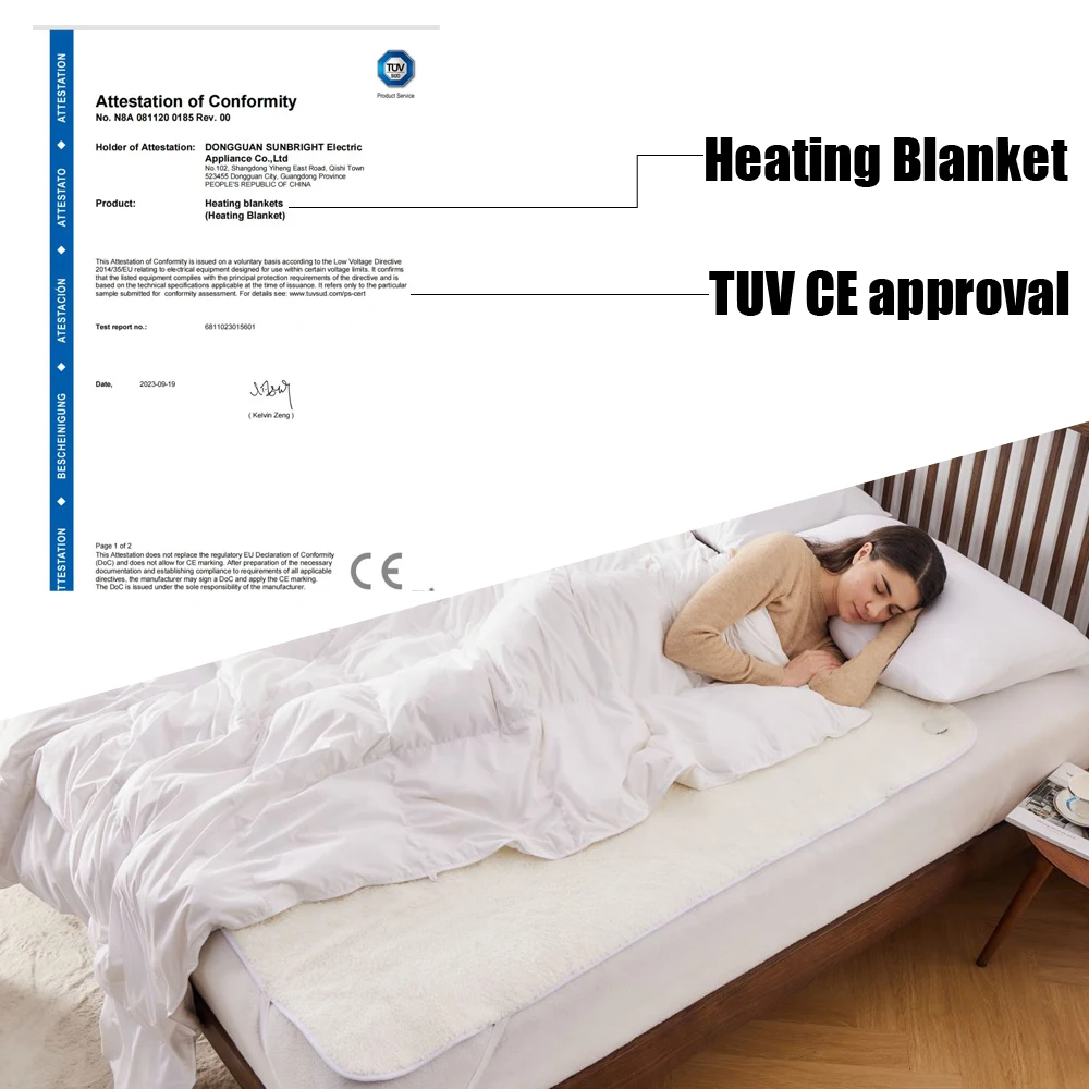 zoned electric blanket bed warmer electric heating heating mattress pad