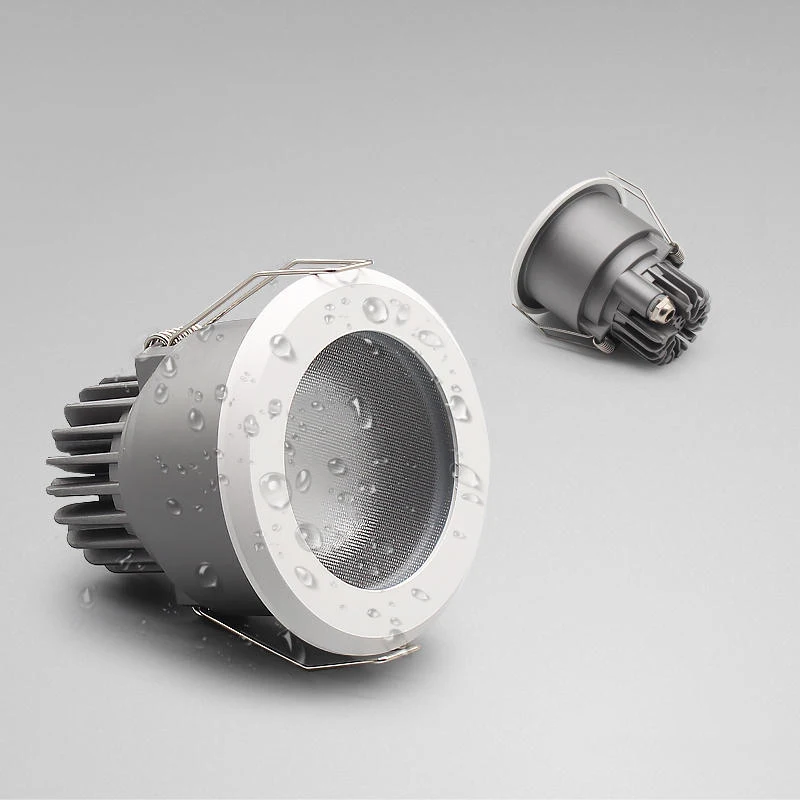 9W 12W 20W COB Down light Black LED Recessed Ceiling Lights IP65 Waterproof Kit Fixture LED Recessed Downlight for Bathroom