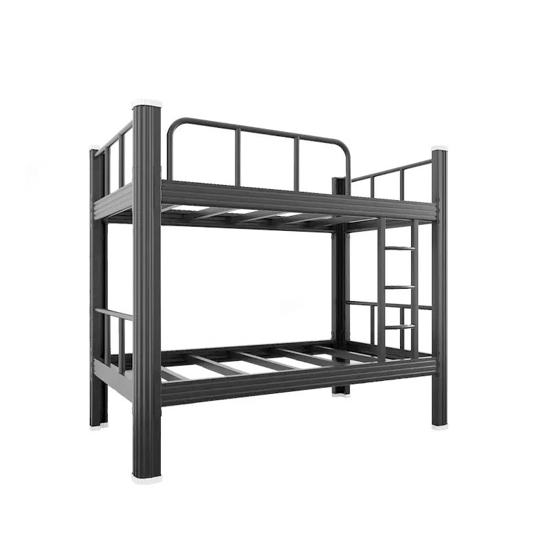 hot sale space saving metal hostel bunk bed iron bunk bed for adult modern double bunk bed with storage