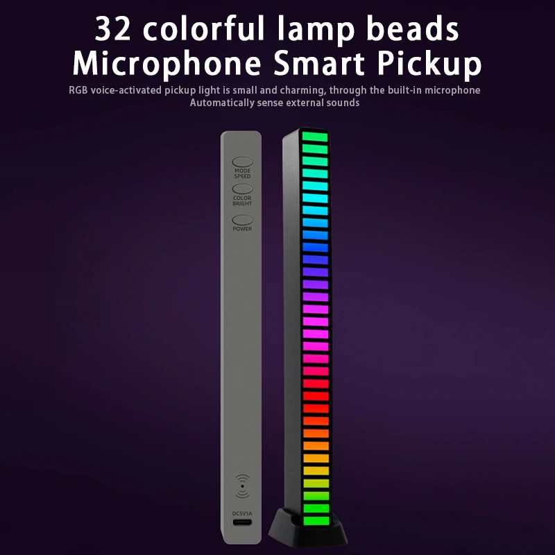 RGB Sound Control Light Voice controlled music rhythm light party decoration light