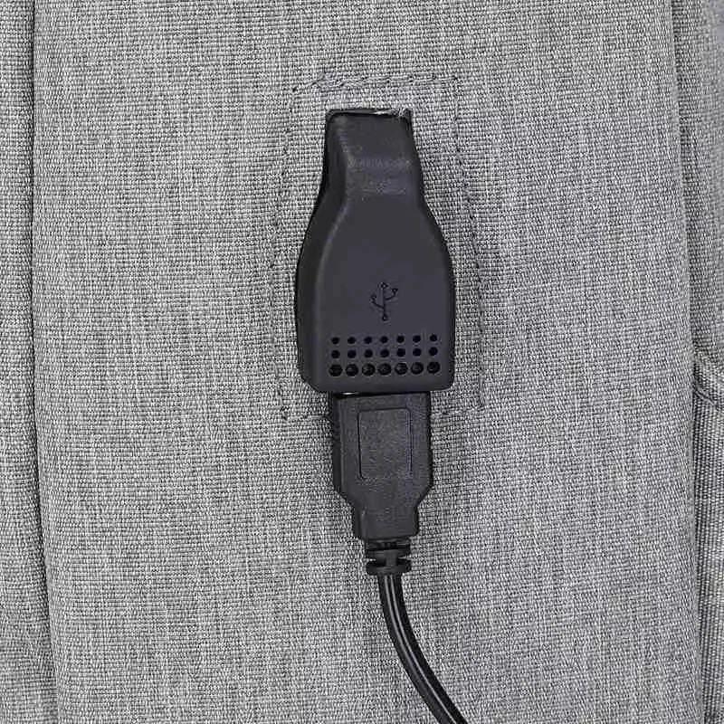 large capacity business nylon PU laptop Ecological Felt Laptop Bag backpack bags with usb charging port