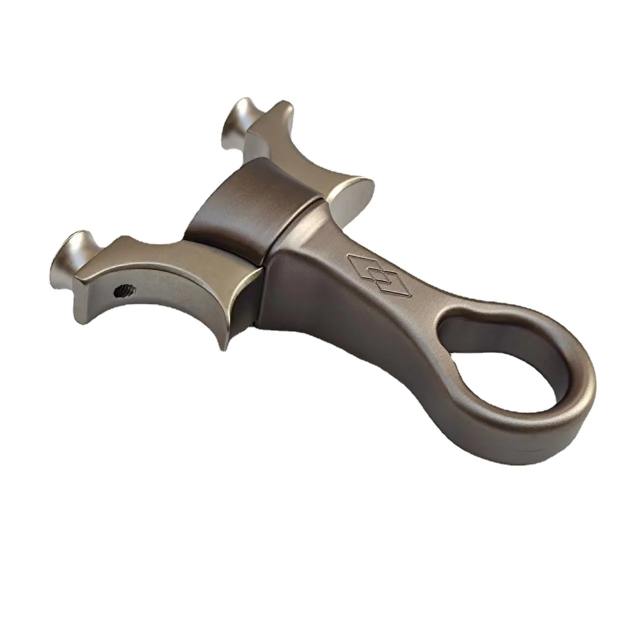Flat Skin High Precision Removable Clip Adjustable Bow Door Arm Titanium Alloy Head Slingshot