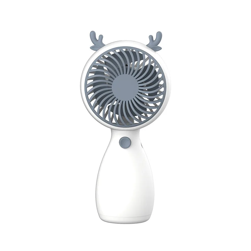 factory wholesale mini USB cartoon lanyard portable electric fan pocket out rechargeable handheld desktop lovely  student fan