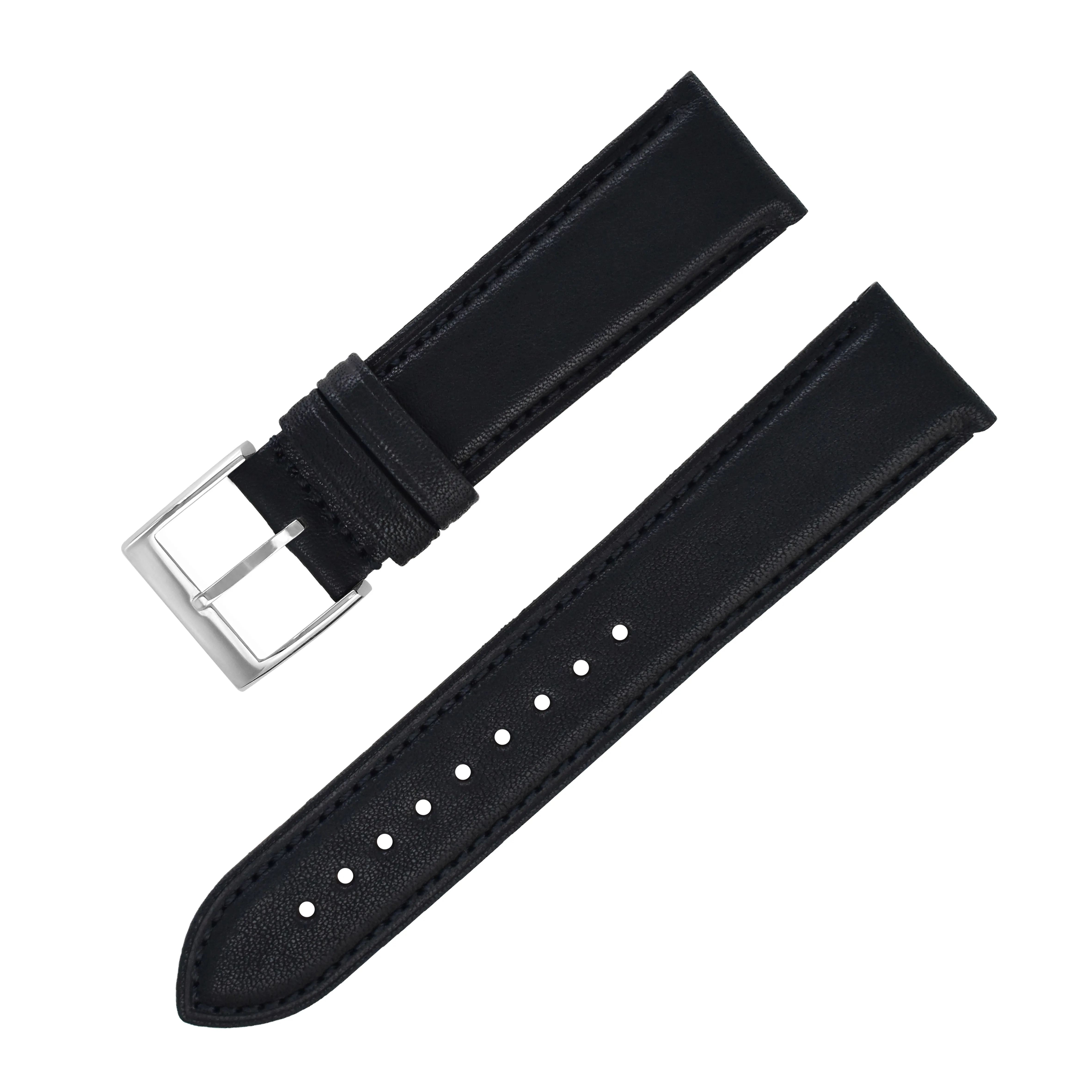 Heqi Amazon Top Seller Vegetable Tanned Leather Watch Strap Vintage 18mm 20mm Coffee Watch Band for Watch