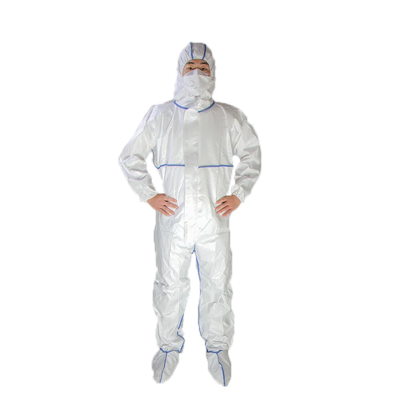 Guardwear Ce Ppe Ps Gf30  Hazmat Suit Protective Coveralls Category3 Inflatable Korea Respirator Ppe Safety Coverall Biosafety