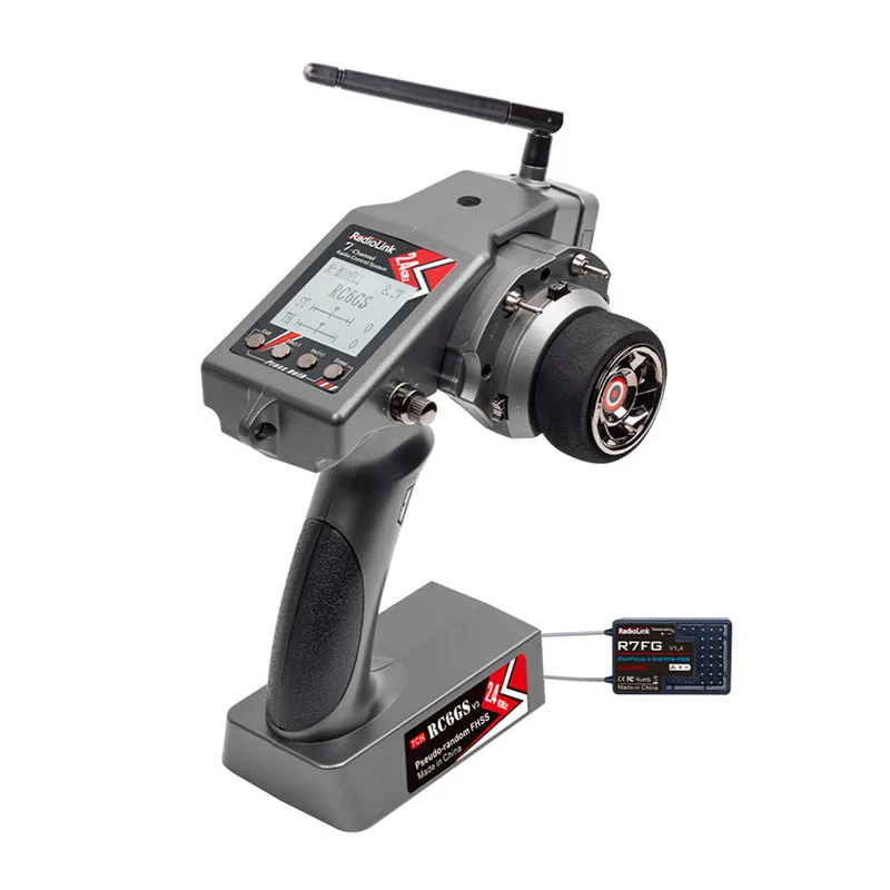 Radiolink RC6GS V3 7CH Radio Transmitter + R7FG receiver Gyro Integrated For RC Vehicles Car Boat Model Parts