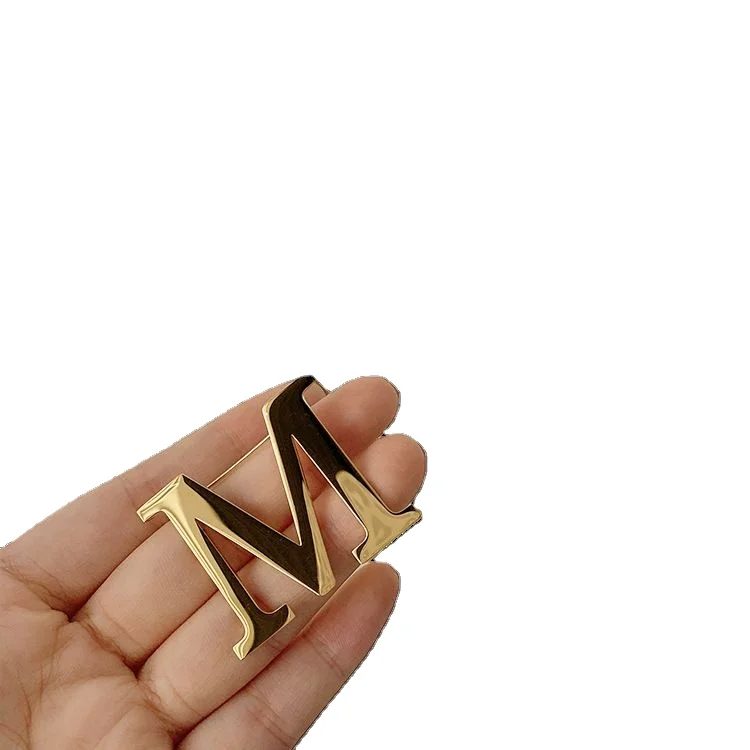 Titanium steel cold temperament personality letters love unicorn metal accessory brooch pin for gift