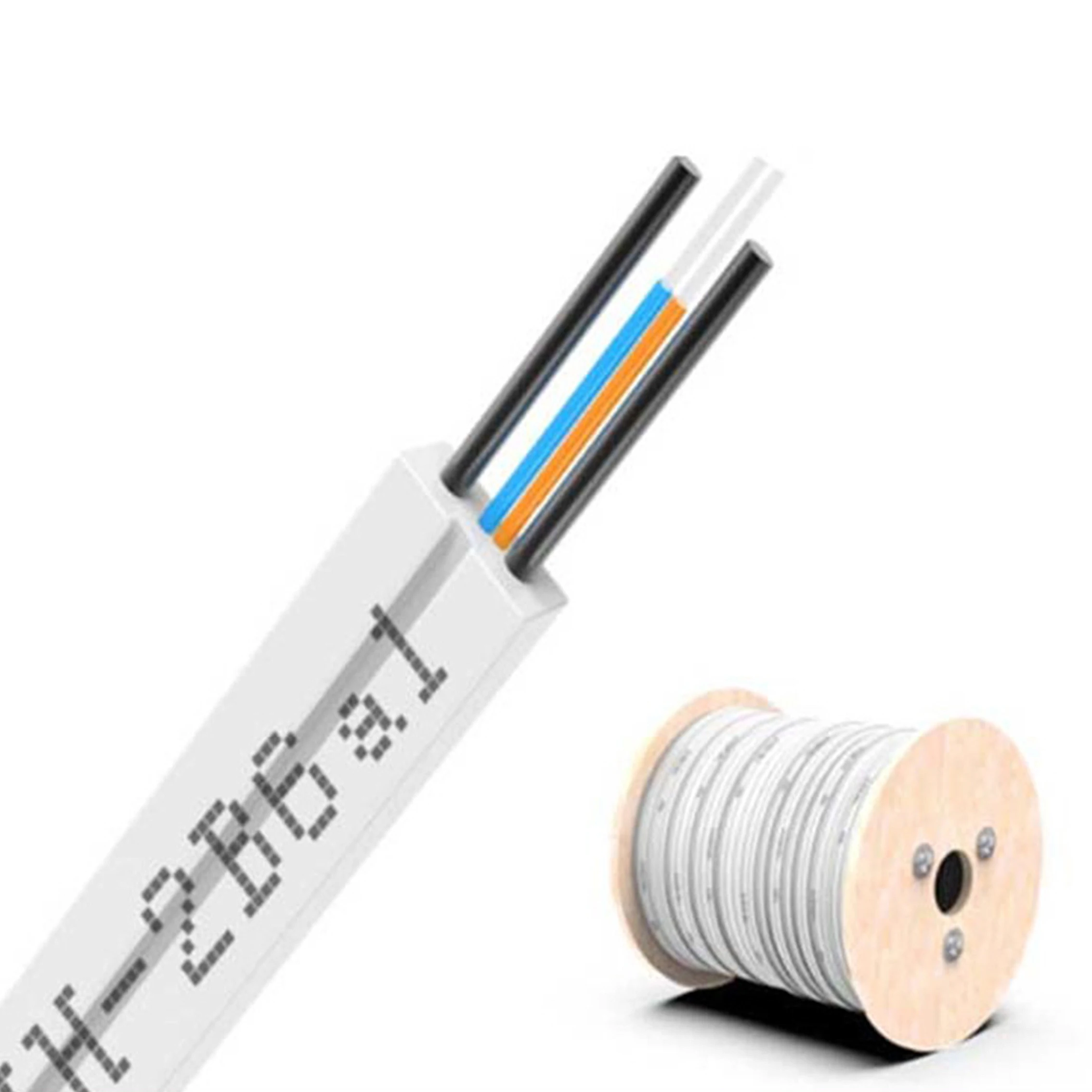 KICO Owire outdoor FTTH fiber optic cable  2 4 core optic fiber cable 2 Core Ftth fiber drop cable
