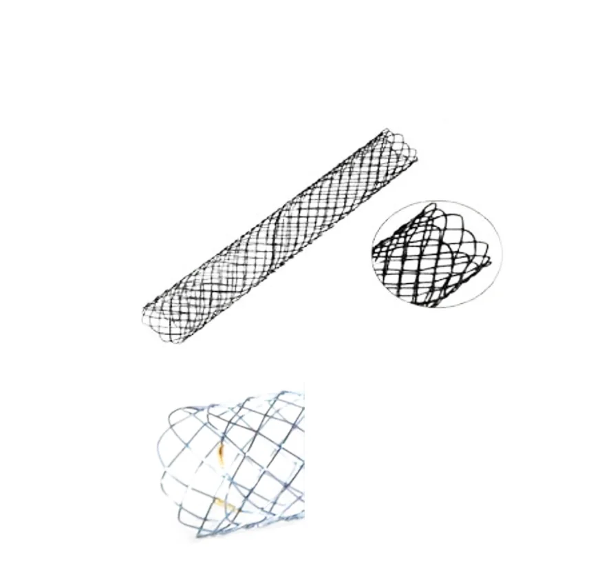 Medical pet animal hospital use pet dog cat small animal surgical sterilized nitinol tracheal stent with delivery system