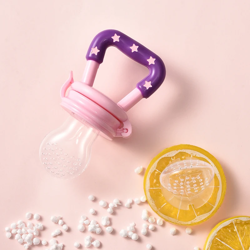 Factory Wholesale Hot Baby Feeding Products Eco-friendly Soft Soother Reusable Safety Bpa Free Silicone Fruit Baby Pacifier