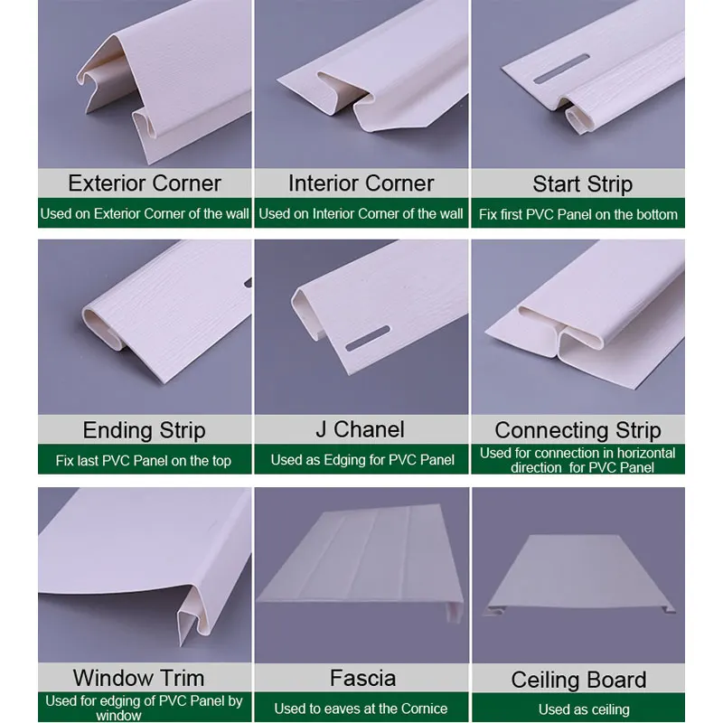UV Resistance Vinyl PVC Plastic Wall Siding Panel For House Wall